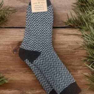 Jess & Lou Herringbone Super Cosy Socks